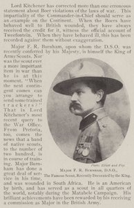 Major F R Burnham, DSO, der berühmte Späher, kürzlich vom König dekoriert von English Photographer