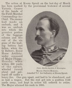 Major Phipps-Hornby, mit dem Victoria-Kreuz für Tapferkeit bei Koorn Spruit ausgezeichnet von English Photographer