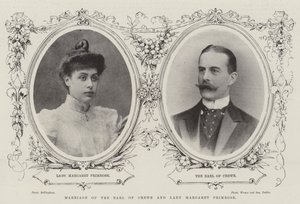 Heirat des Earl of Crewe und Lady Margaret Primrose von English Photographer