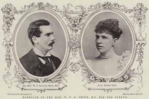 Heirat des ehrenwerten W F D Smith, MP für den Strand von English Photographer