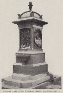 Denkmal für die Herzogin von Teck, enthüllt in Richmond am 16. Mai von English Photographer