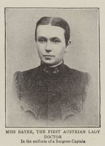Fräulein Bayer, die erste österreichische Ärztin von English Photographer