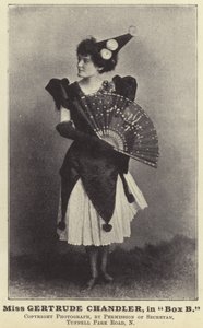 Miss Gertrude Chandler in Box B von English Photographer