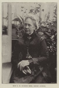 Miss L. M. Dickens (Mrs. Henry Austin) von English Photographer