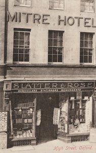Mitre Hotel und Slatter and Rose, High Street, Oxford von English Photographer