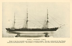 Modell der HMS Warrior von English Photographer