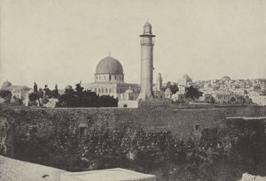 Omar-Moschee und jüdisches Viertel, wo Christus die Geldwechsler aus dem Tempel trieb von English Photographer