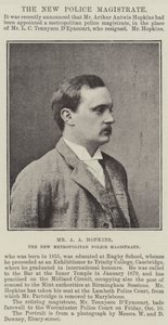 Herr A A Hopkins, der neue Metropolitan Police Magistrate