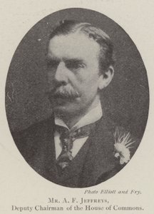 Mr. A F Jeffreys, stellvertretender Vorsitzender des House of Commons von English Photographer