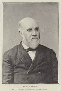 Mr. A. H. Haggis, stellvertretender Vorsitzender des London County Council von English Photographer