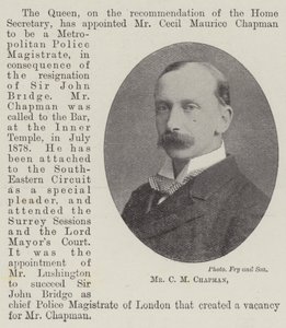Mr. C. M. Chapman von English Photographer