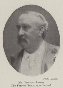 Herr Edward Lloyd, der berühmte Tenor, jetzt im Ruhestand von English Photographer
