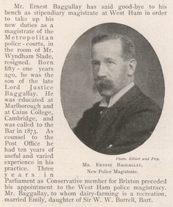 Mr. Ernest Baggallay, neuer Polizeimagistrat von English Photographer