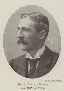 Herr G Denison Faber, neuer Abgeordneter für York von English Photographer