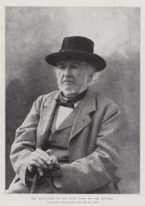 Mr Gladstone bei seinem letzten Besuch an der Riviera von English Photographer