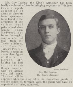 Mr Guy Laking, der Waffenschmied des Königs von English Photographer