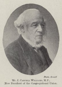 Herr J. Carvell Williams, MP, neuer Präsident der Kongregationalen Union von English Photographer
