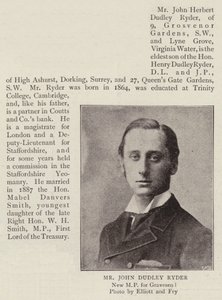 Herr John Dudley Ryder von English Photographer