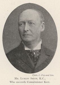 Mr. Lumley Smith, KC, der Nachfolger von Kommissar Kerr von English Photographer