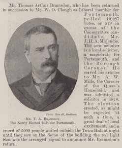 Herr T. A. Bramsdon, der neu gewählte Abgeordnete für Portsmouth von English Photographer