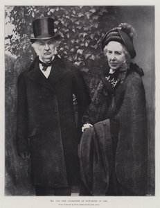 Mr und Mrs Gladstone in Hawarden im Jahr 1895 von English Photographer
