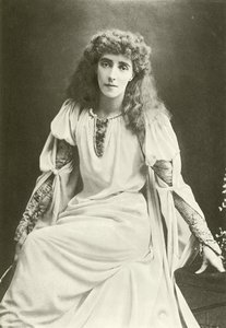 Mrs Beerbohm Tree als Ophelia (Gravur) von English Photographer