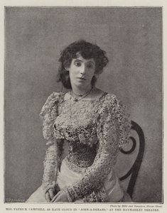 Mrs. Patrick Campbell als Kate Cloud in John-a-Dreams, im Haymarket Theatre von English Photographer