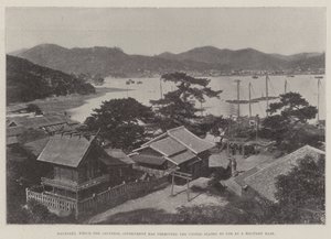 Nagasaki, das die japanische Regierung den Vereinigten Staaten als Militärbasis gestattet hat