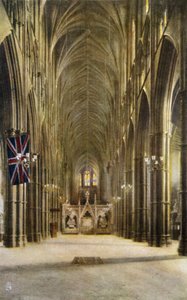 Schiff und Grab des unbekannten Soldaten, Westminster Abbey, London von English Photographer