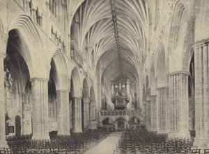 Schiff der Kathedrale von Exeter, Devon von English Photographer