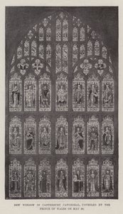 Neues Fenster in der Kathedrale von Canterbury, enthüllt vom Prinzen von Wales am 29. Mai von English Photographer