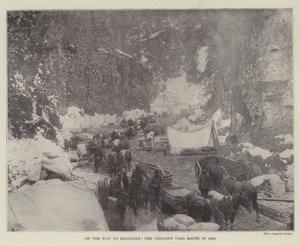 Auf dem Weg nach Klondike, die Chilcoot-Pass-Route im Jahr 1898 von English Photographer