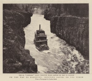 Auf dem Weg nach Klondyke, Stromschnellen auf dem Yukon schießen von English Photographer