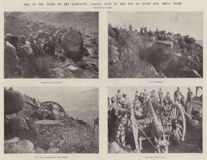 Eine der Heldentaten der Kampagne, Kanonen auf den 1400 Fuß hohen Coles Kop zu bringen von English Photographer