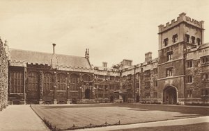 Oxford: Exeter College, Der Innenhof und die Halle von English Photographer