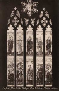 Oxford, Manchester College, Westfenster, Burne Jones von English Photographer
