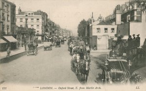 Oxford Street, Ost von Marble Arch von English Photographer