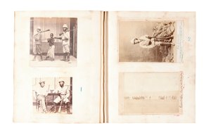 Seiten aus einem Album von Henry Morton Stanley von English Photographer