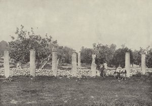 Palast von Herodes, Samaria, die Überreste des Palastes, den Herodes zu Ehren von Augustus baute von English Photographer