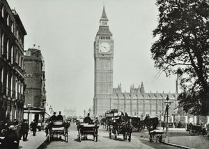 Parliament Square, Westminster LB: Parliament Square Blick zu Bridge Street, 1895