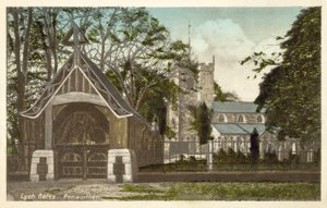 Kirche von Penwortham und Lych-Tore von English Photographer