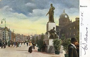 Piccadilly und das Royal Infirmary, Manchester von English Photographer