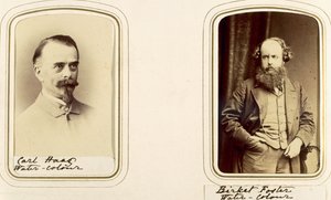 Porträts von Carl Haas und Myles Birket Foster