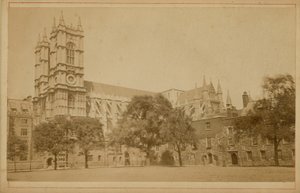 Postkarte der Westminster Abbey von English Photographer