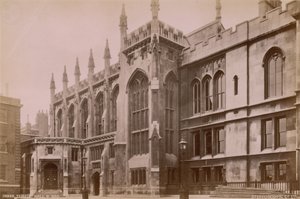 Postkarte mit dem Äußeren der Inner Temple Hall von English Photographer