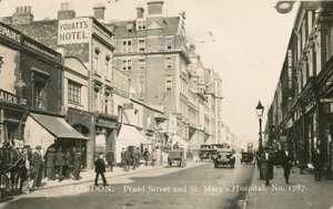 Praed Street und St Marys Hospital, London von English Photographer