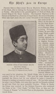 Prinz Shoa-U-Saltanah Malik Mansur Mirza von English Photographer