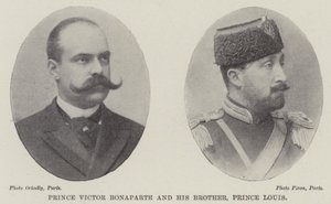 Prinz Victor Bonaparte und sein Bruder, Prinz Louis von English Photographer