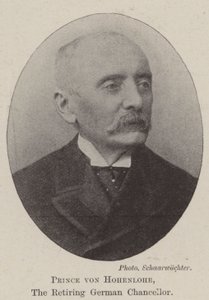 Prinz von Hohenlohe, der scheidende deutsche Kanzler von English Photographer