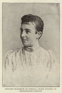 Prinzessin Elisabeth von Anhalt, Großherzogin von Mecklenburg-Strelitz von English Photographer